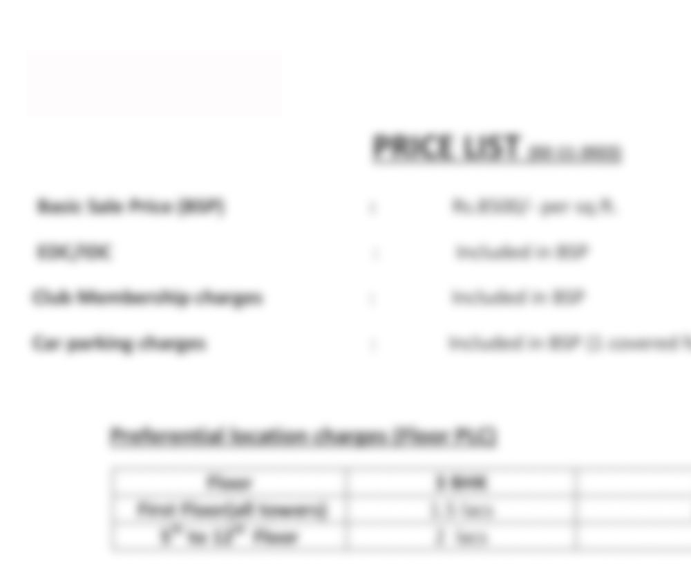 Neoliv Plots Khopoli Price List